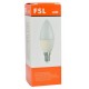 LED ЛАМПА 7W ,FSL ,CANDLE 6500K,  Бяла Светлина 